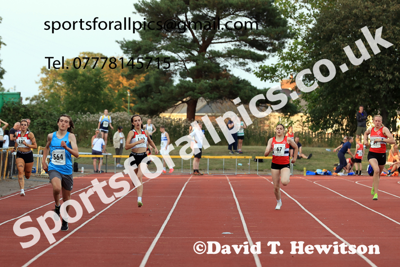 200 metres, 2025 NEGP No 6 Monkton, Wednesday, August 13th.  Photo: David T. Hewitson/Sports for All Pics